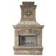 Brighton Arched Wood Fireplace Cotswold Mist