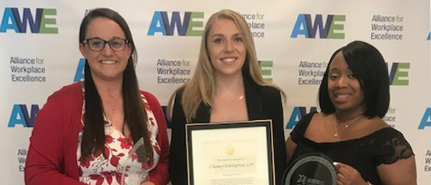 Chaney Wins Alliance for Workplace Excellence Award