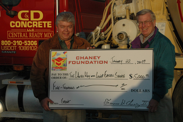 Chaney Foundation Provides Support to United Way of the Lower Eastern Shore